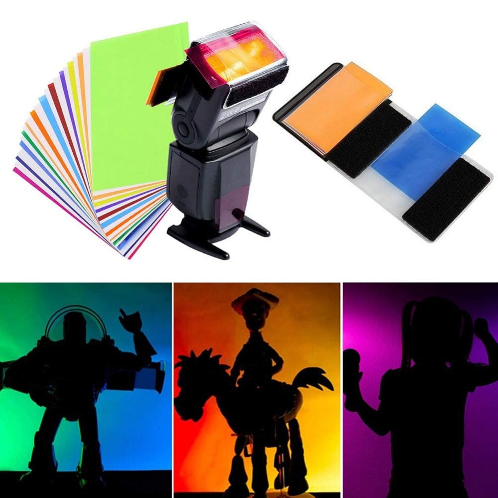Photography Lighting Flash - Kit de 12 Filtros de Gel