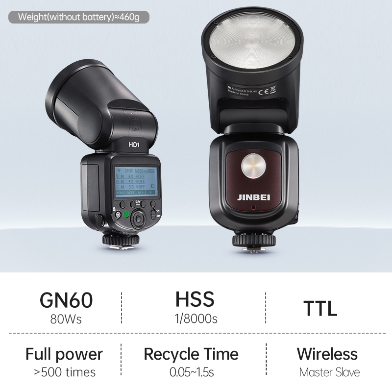 JINBEI HD-1 Flash de Cabeza Re - Lighting In Photography reseña y precio
