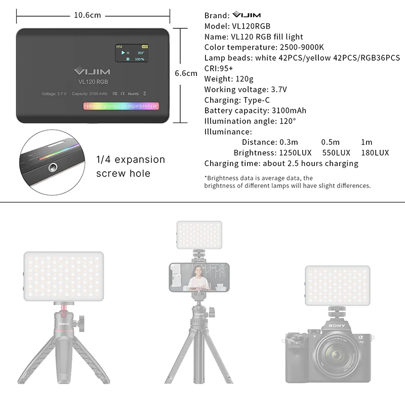 Nueva Luz de Relleno RGB de Bo - Lighting In Photography reseña y precio