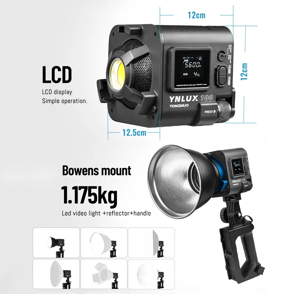 YONGNUO YNLUX100 100W 3200K-56 - Lighting In Photography reseña y precio