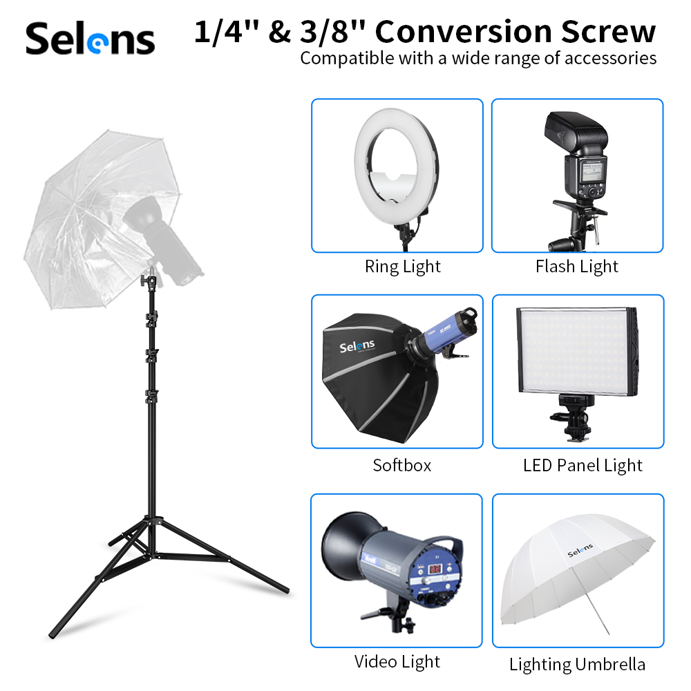 Selens Soporte de Luz con Amor - Photography Lighting Flash reseña y precio