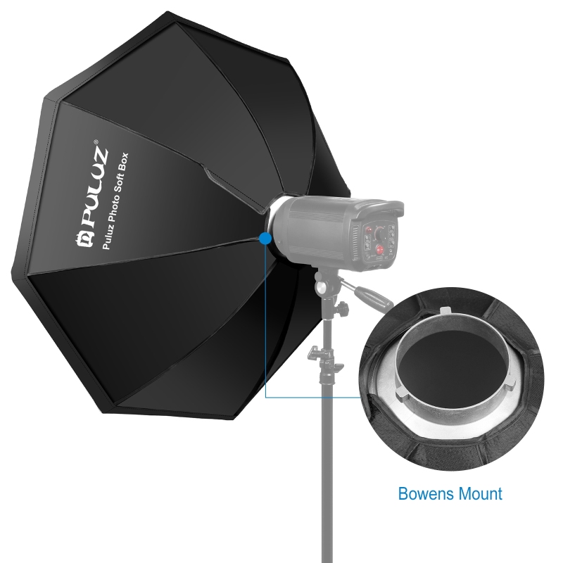 PULUZ-Caja difusora octagonal  - Photography Lighting Flash reseña y precio