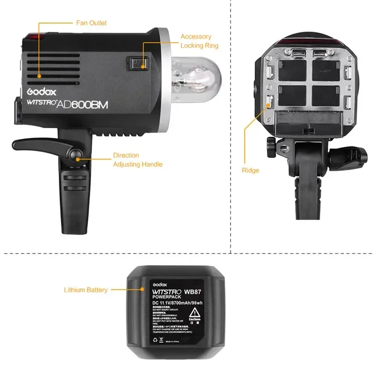 Flash de estudio portátil AD60 - Lighting In Photography reseña y precio