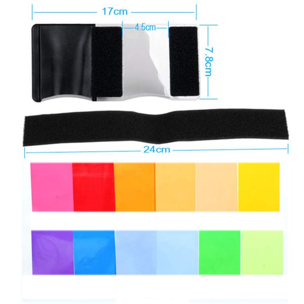 Kit de 12 Filtros de Gel para  - Photography Lighting Flash reseña y precio