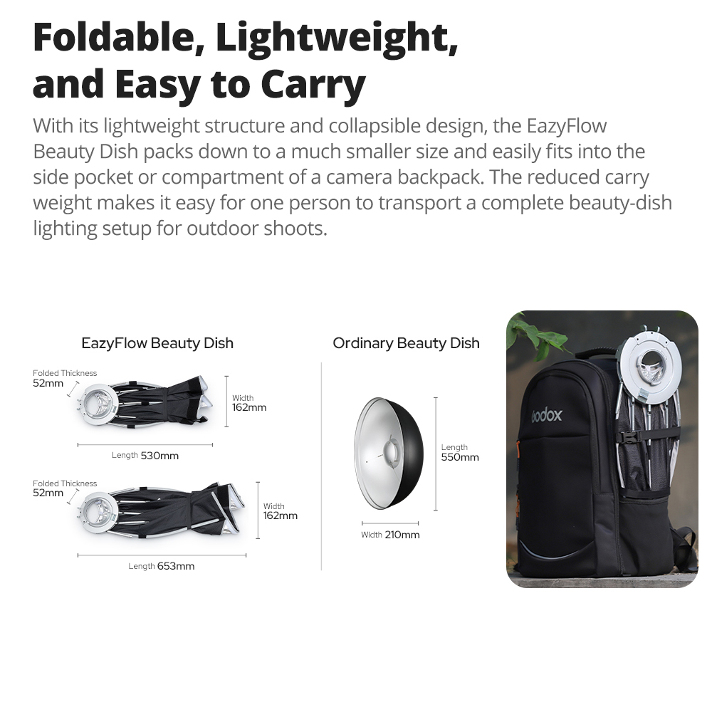 Nuevo Godox EazyFlow Beauty Di - Photography Lighting Flash reseña y precio